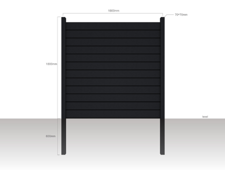 GreendeckS Fence : Модульная заборная секция (W:1800mmxH:1800mm)